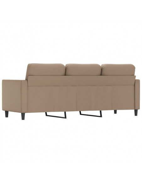 Divano a 3 Posti Cappuccino 180 cm in Similpelle