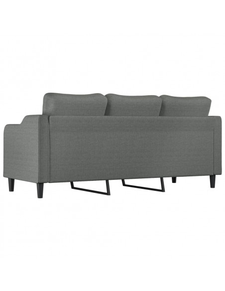 Divano a 3 Posti Grigio Chiaro 180 cm in Tessuto