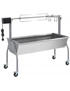 Barbecue XL a carbone con griglia e girarrosto elettrico 2
