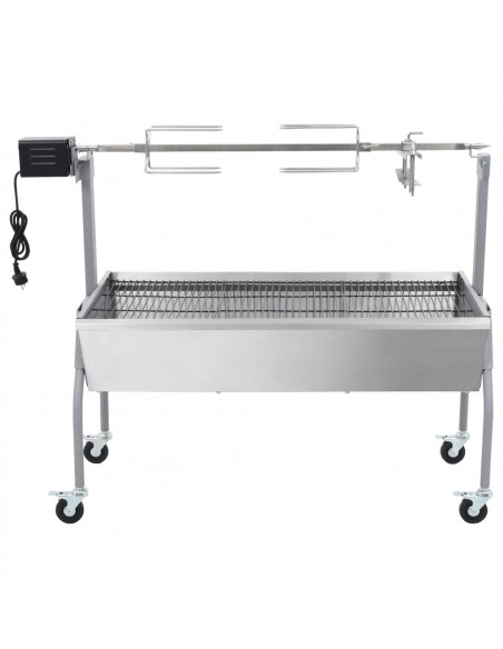 Barbecue XL a carbone con griglia e girarrosto elettrico
