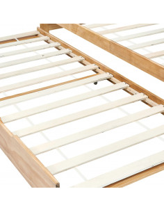 Divano Letto a Scomparsa in Legno di Pino 90x200 cm