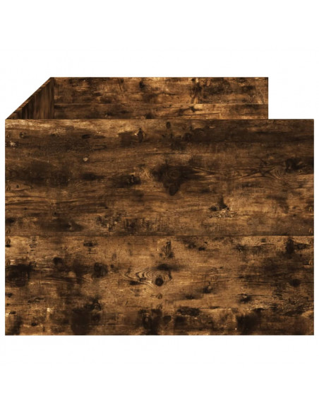 Divano Letto con Cassetti Rovere Fumo 100x200 cm Multistrato