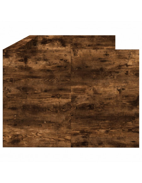 Divano Letto con Cassetti Rovere Fumo 75x190 cm Multistrato