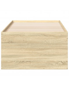 Divano Letto con Cassetti Rovere Sonoma 100x200 cm Multistrato