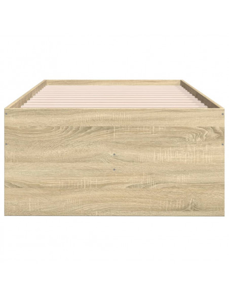 Divano Letto con Cassetti Rovere Sonoma 100x200 cm Multistrato