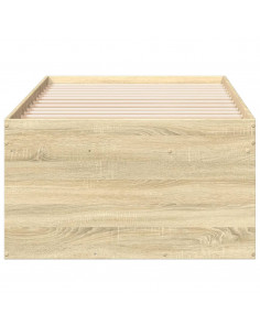 Divano Letto con Cassetti Rovere Sonoma 75x190 cm Multistrato