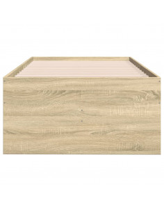 Divano Letto con Cassetti Rovere Sonoma 75x190 cm Multistrato