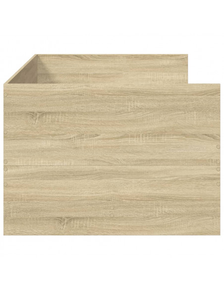 Divano Letto con Cassetti Rovere Sonoma 90x190 cm Multistrato