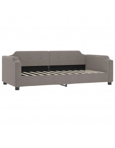 Divano Letto con Letto Estraibile Tortora 80x200 cm Tessuto