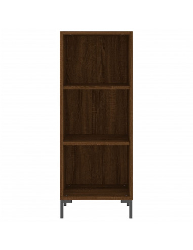 Credenza Rovere Marrone 34,5x34x180 cm in Legno Multistrato