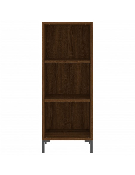 Credenza Rovere Marrone 34,5x34x180 cm in Legno Multistrato