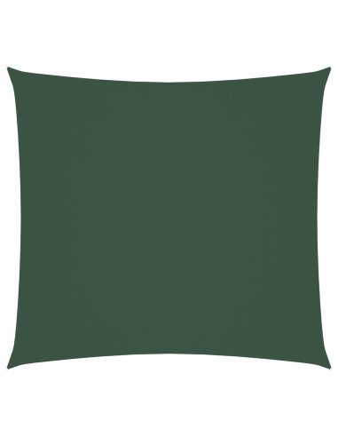 Vela Parasole in Tela Oxford Quadrata 5x5 m Verde Scuro
