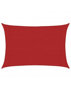 Vela Parasole 160 g/m² Rossa 3x4,5 m in HDPE 2