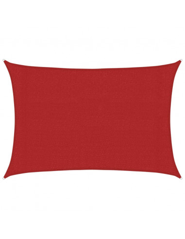 Vela Parasole 160 g/m² Rossa 3x4,5 m in HDPE