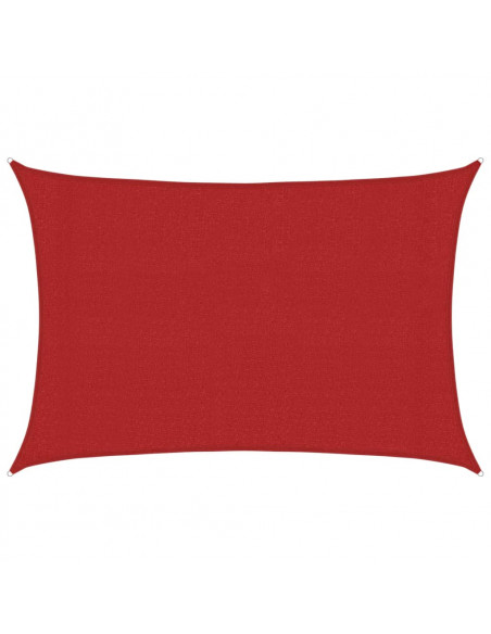 Vela Parasole 160 g/m² Rossa 3x4,5 m in HDPE