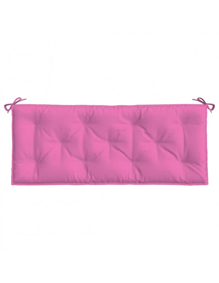 Cuscino per Panca da Giardino Rosa 120x50x7 cm in Tessuto
