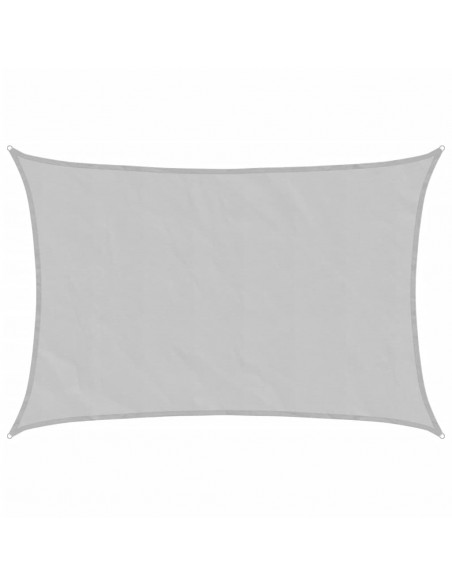 Vela Parasole Grigio Chiaro 7x6 m 100% Poliestere Oxford