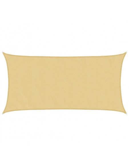 Vela Parasole Sabbia 5x2,5 m 100% Poliestere Oxford