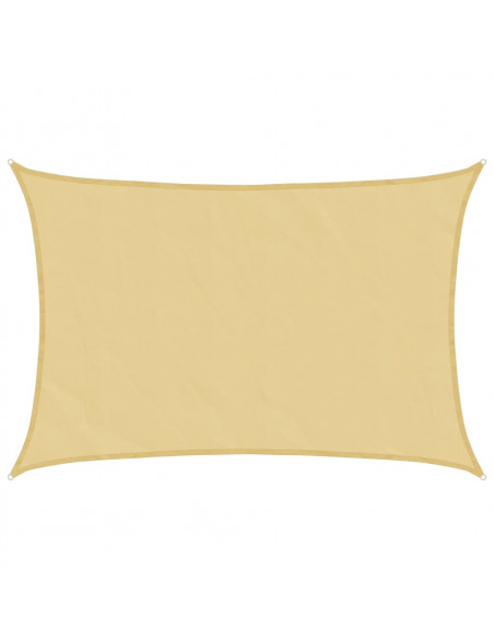 Vela Parasole Sabbia 5x4 m 100% Poliestere Oxford