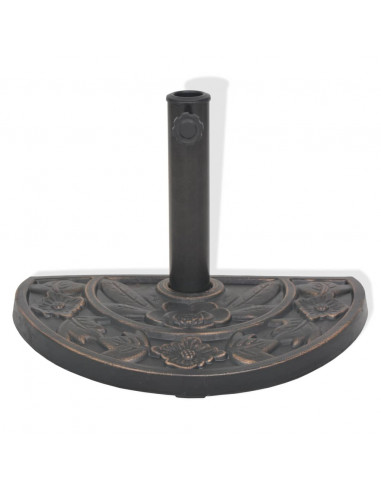 Base per Parasole a Semicerchio in Resina Bronzo 9 kg