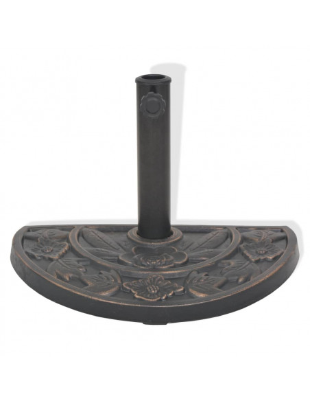 Base per Parasole a Semicerchio in Resina Bronzo 9 kg