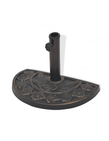 Base per Parasole a Semicerchio in Resina Bronzo 9 kg