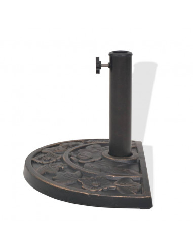 Base per Parasole a Semicerchio in Resina Bronzo 9 kg