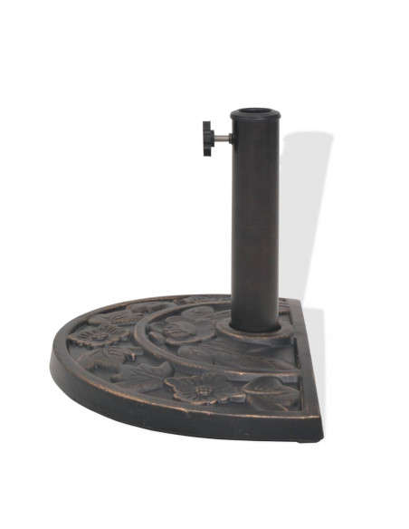 Base per Parasole a Semicerchio in Resina Bronzo 9 kg
