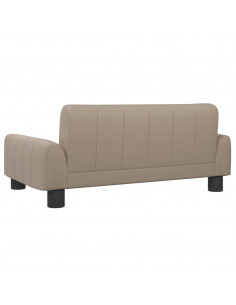 Divano per Bambini Cappuccino 70x45x30 cm in Similpelle