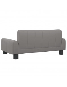 Divano per Bambini Grigio 70x45x30 cm in Similpelle