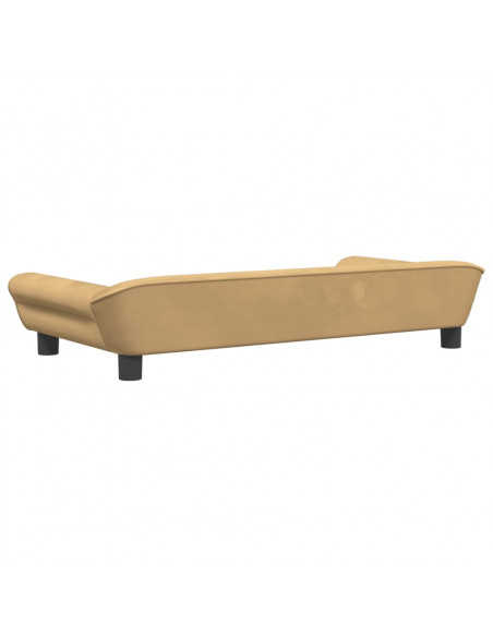 Divano per Bambini Marrone 100x50x26 cm in Velluto