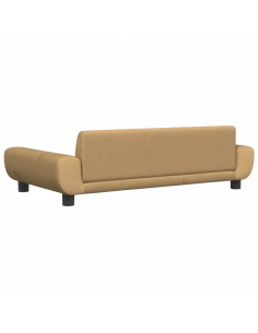 Divano per Bambini Marrone 100x54x33 cm in Velluto