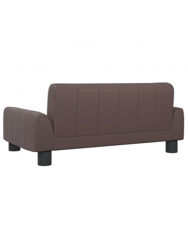 Divano per Bambini Marrone 70x45x30 cm in Similpelle