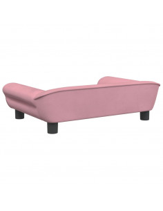 Divano per Bambini Rosa 70x45x26 cm in Velluto