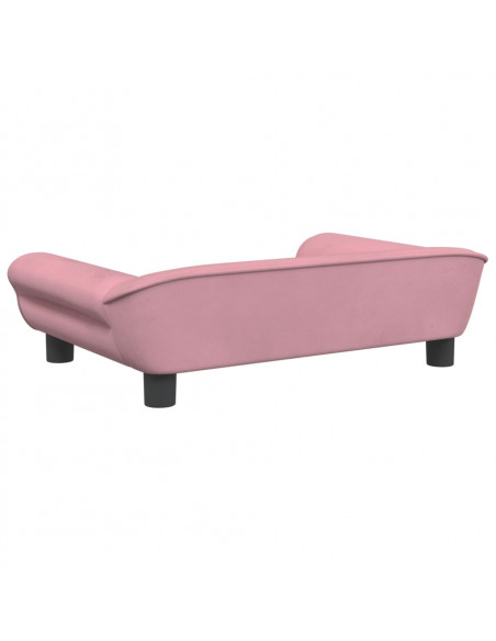 Divano per Bambini Rosa 70x45x26 cm in Velluto
