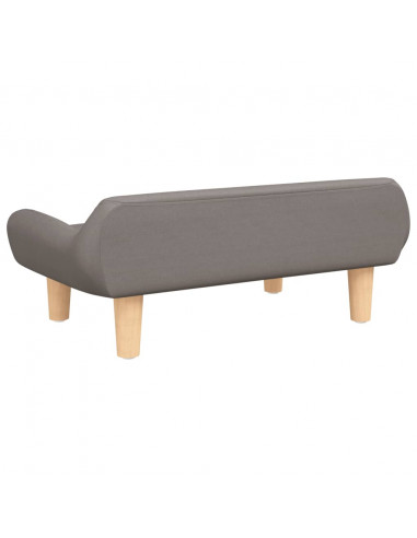 Divano per Bambini Tortora 70x40x24 cm in Tessuto