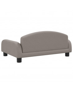 Divano per Bambini Tortora 70x45x30 cm in Tessuto