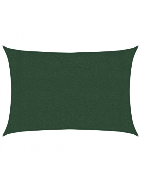 Vela Parasole 160 g/m² Verde Scuro 3x4,5 m in HDPE