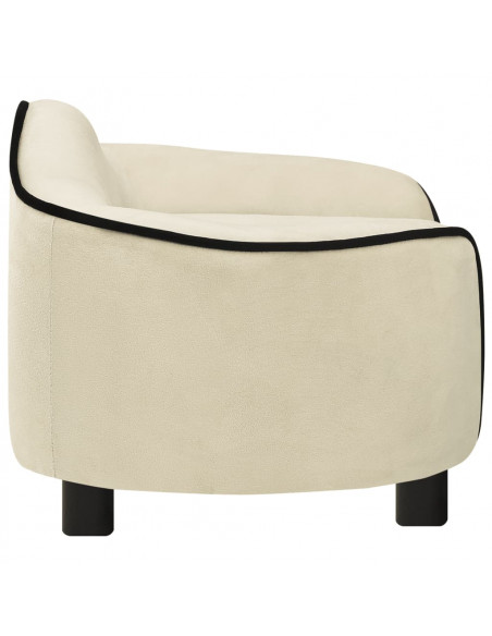 Divano per Cani Crema 67x47x36 cm in Peluche