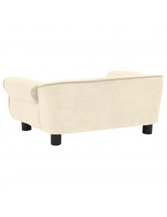Divano per Cani Crema 72x45x30 cm in Peluche