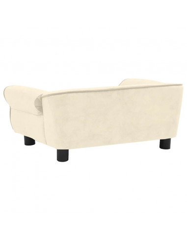 Divano per Cani Crema 72x45x30 cm in Peluche