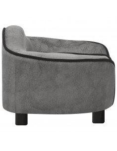 Divano per Cani Grigio 67x47x36 cm in Peluche