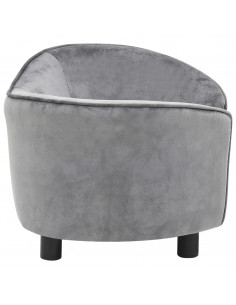 Divano per Cani Grigio 69x49x40 cm in Peluche