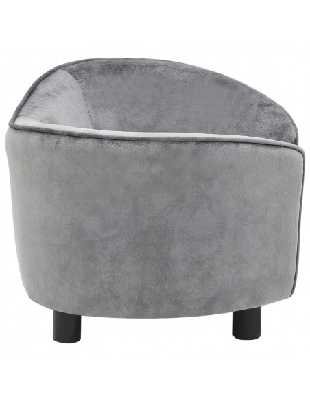 Divano per Cani Grigio 69x49x40 cm in Peluche