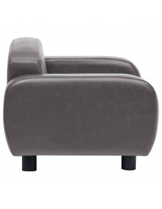 Divano per Cani Grigio 80x50x40 cm in Similpelle