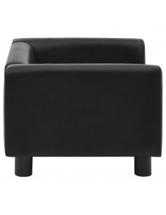 Divano per Cani Nero 60x43x30 cm in Peluche e Similpelle