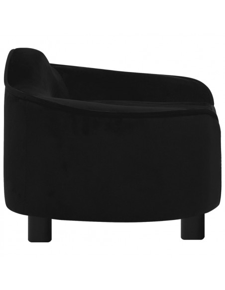 Divano per Cani Nero 67x47x36 cm in Peluche