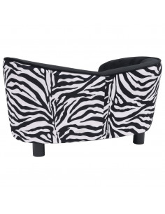 Divano per Cani Nero 68x38x38 cm in Peluche