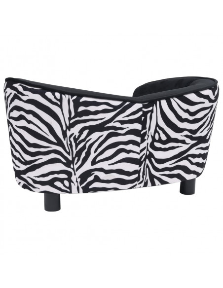 Divano per Cani Nero 68x38x38 cm in Peluche