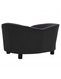 Divano per Cani Nero 69x49x40 cm in Peluche e Similpelle